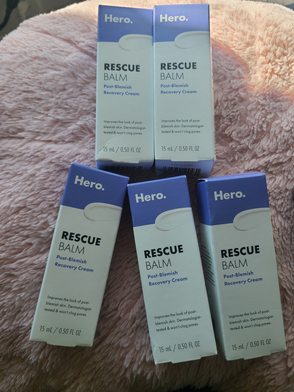 5pk Hero Cosmetics Rescue Balm Post-Blemish Recovery Cream (15 mL / 0.5 fl. oz.)